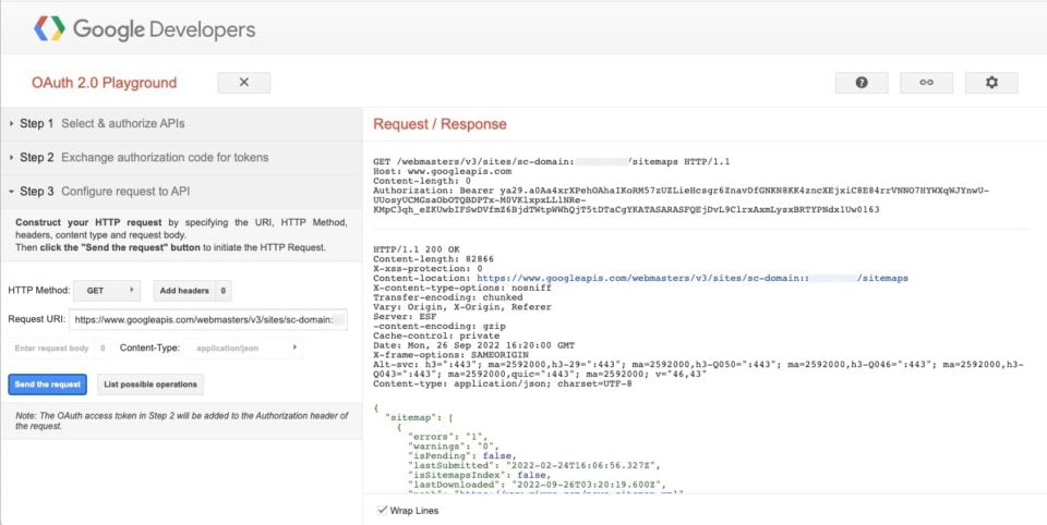 How to Bulk Delete Sitemaps in Google Search Console Do a test fetch a list of all of the sitemaps via the API