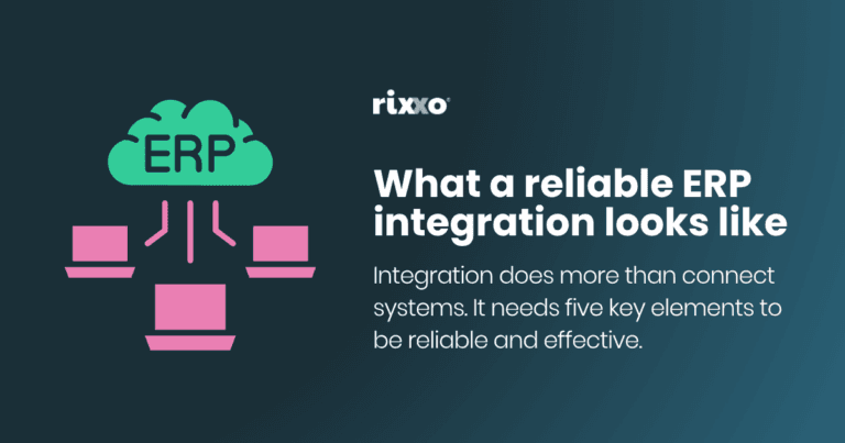 Reliable ERP integration graphic