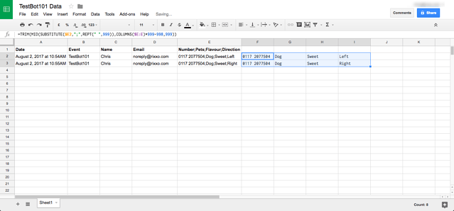 IFTT Chatfuel & Google Sheets Integration4-4 IFTT Chatfuel & Google Sheets Integration4-4